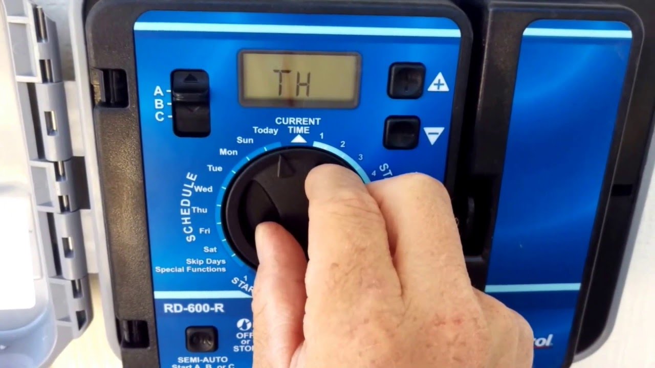 How To Easily Set A Rain Dial 600 RD600 Irrigation Timer