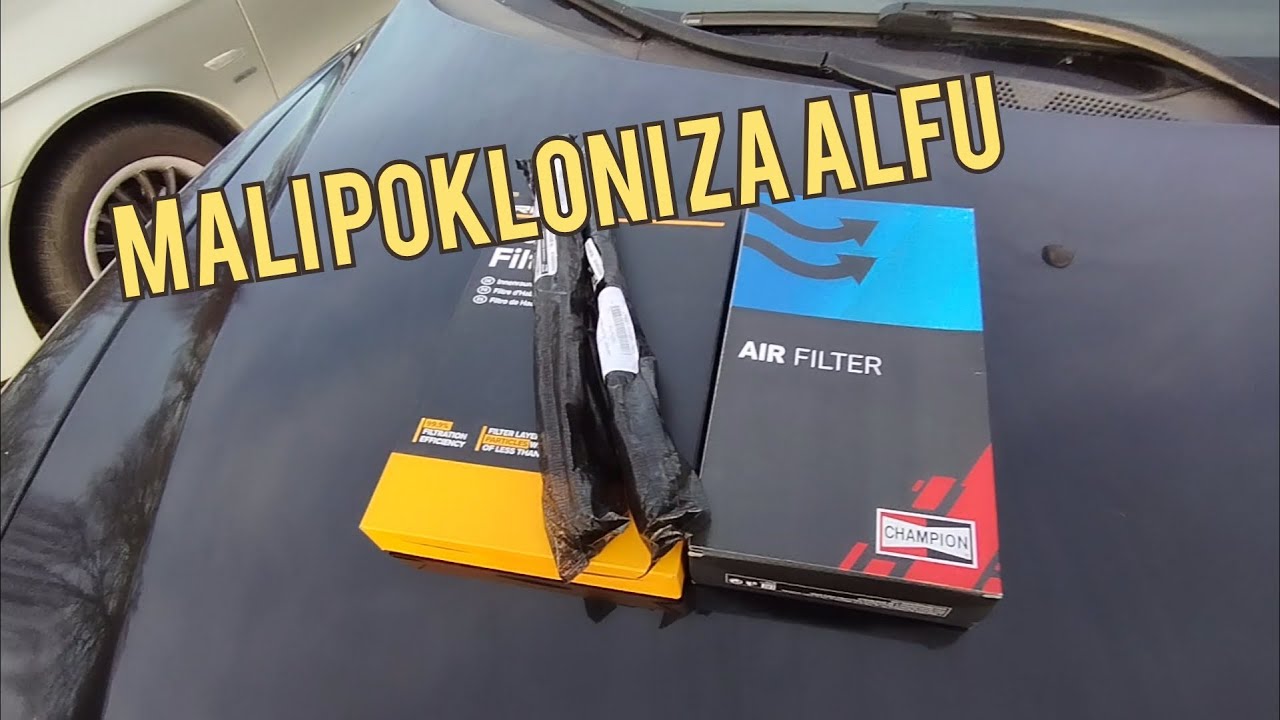 Zamjena amortizera haube i filtera zraka i kabine na Alfi 147 1.9 JTD