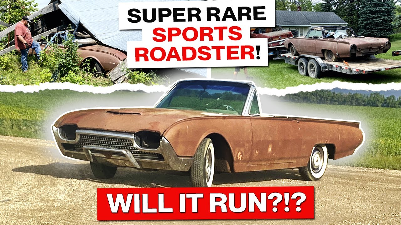 Rare Bird!!! Abandoned 1962 Ford Thunderbird Convertible! Will It Run?!?
