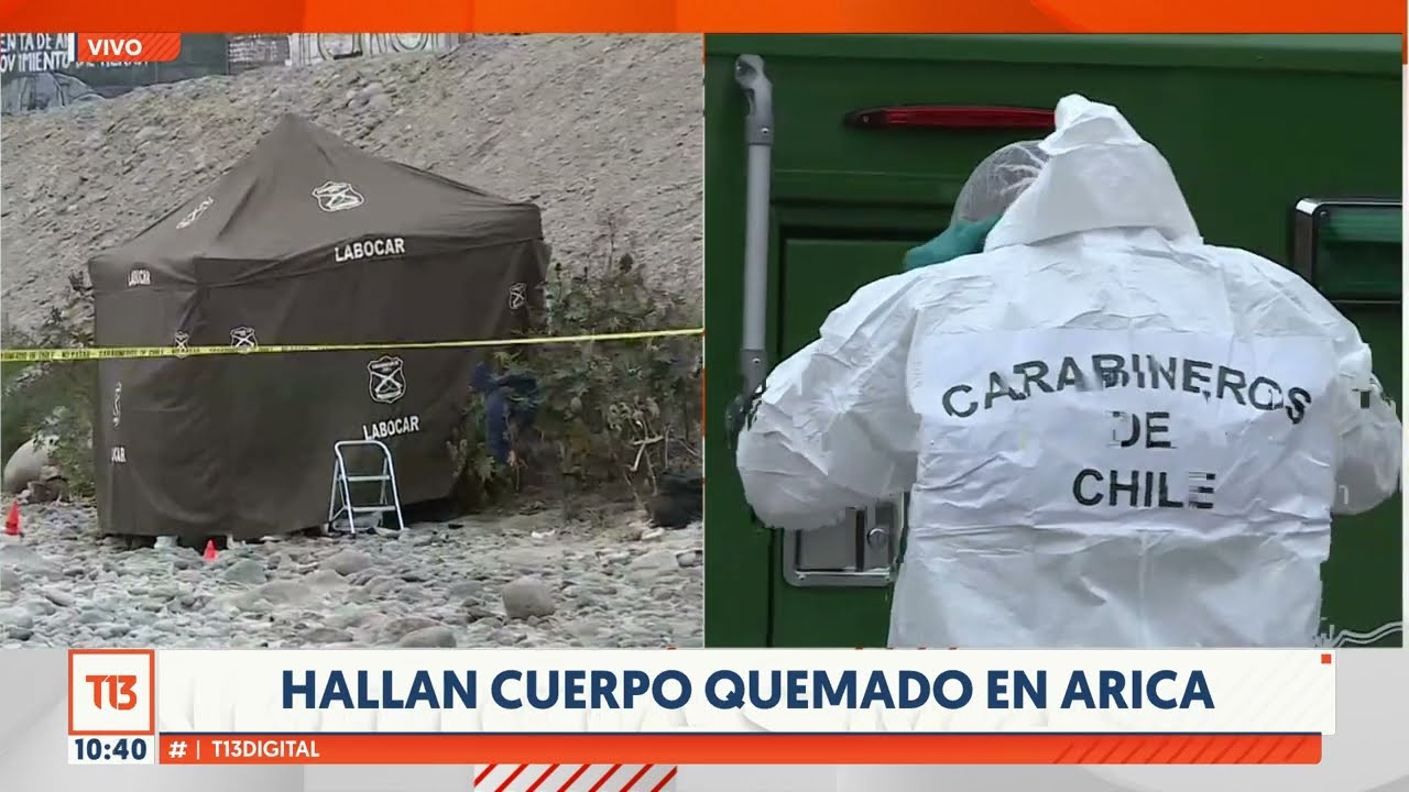 Impacto por hallazgo de cuerpo quemado en Arica