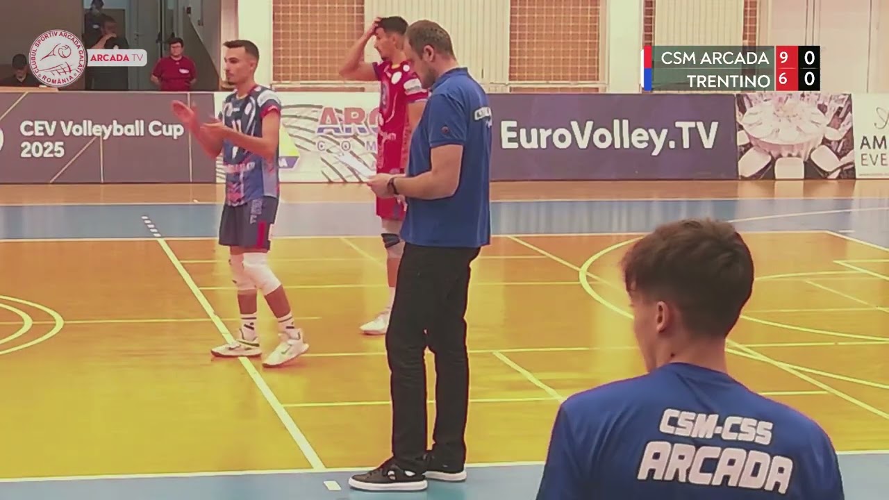 CSM Arcada Galați - Trentino Itas 1-3 (CEV Cup, 16-imi, meci tur)