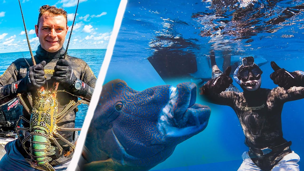 SPEARING OUTER REEF! Airlie Beach Life, Fishing, Crocs & Hand Feeding Fish! (Robinson Brothers) ep61