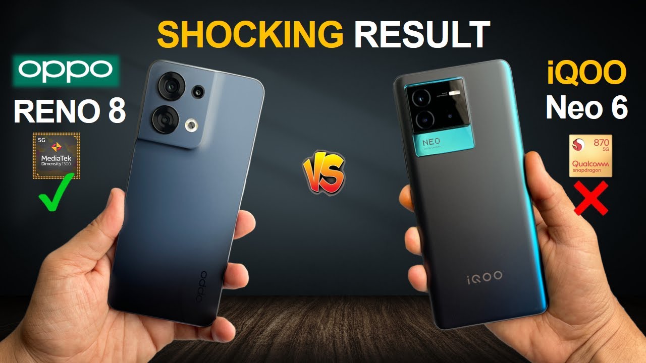iQOO Neo 6 vs OPPO Reno 8 5G Speed Test Comparison - I Didn't Expect this RESULTS😱