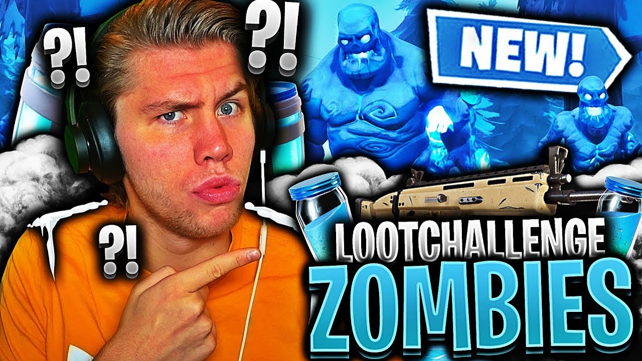 BARE lov å bruke ZOMBIE LOOT på FORTNITE ☠️❄️ **ZOMBIENE er TILBAKE**