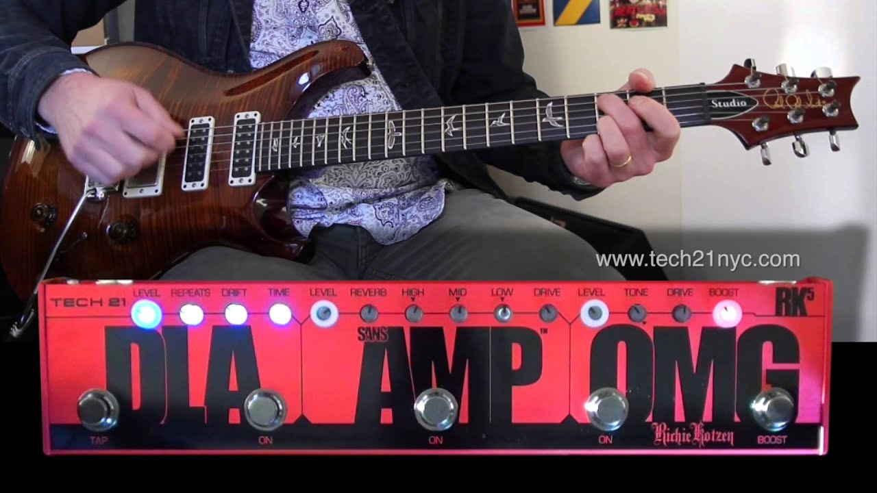 Tech 21 Richie Kotzen RK5 Signature Fly Rig with an Amp
