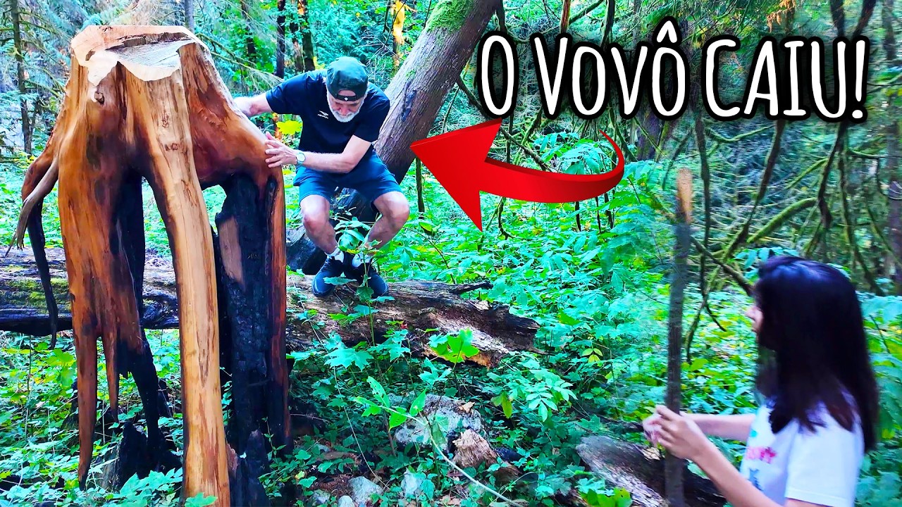 Levamos o Vovô Luiz na Trilha mais Linda do Canadá e Ele Caiu! 😱