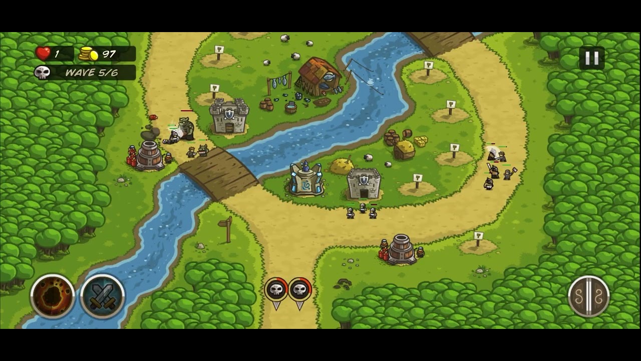 Kingdom rush. Twin River Pass. Heroic Challenge