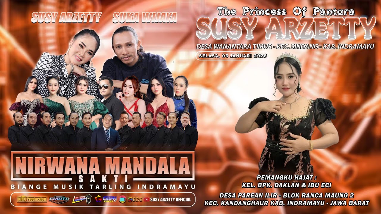 LIVE NIRWANA MANDALA SAKTI SUSY ARZETTY | SELASA, 06 JANUARI 2026 | PAREAN ILIR - INDRAMAYU [MALAM]