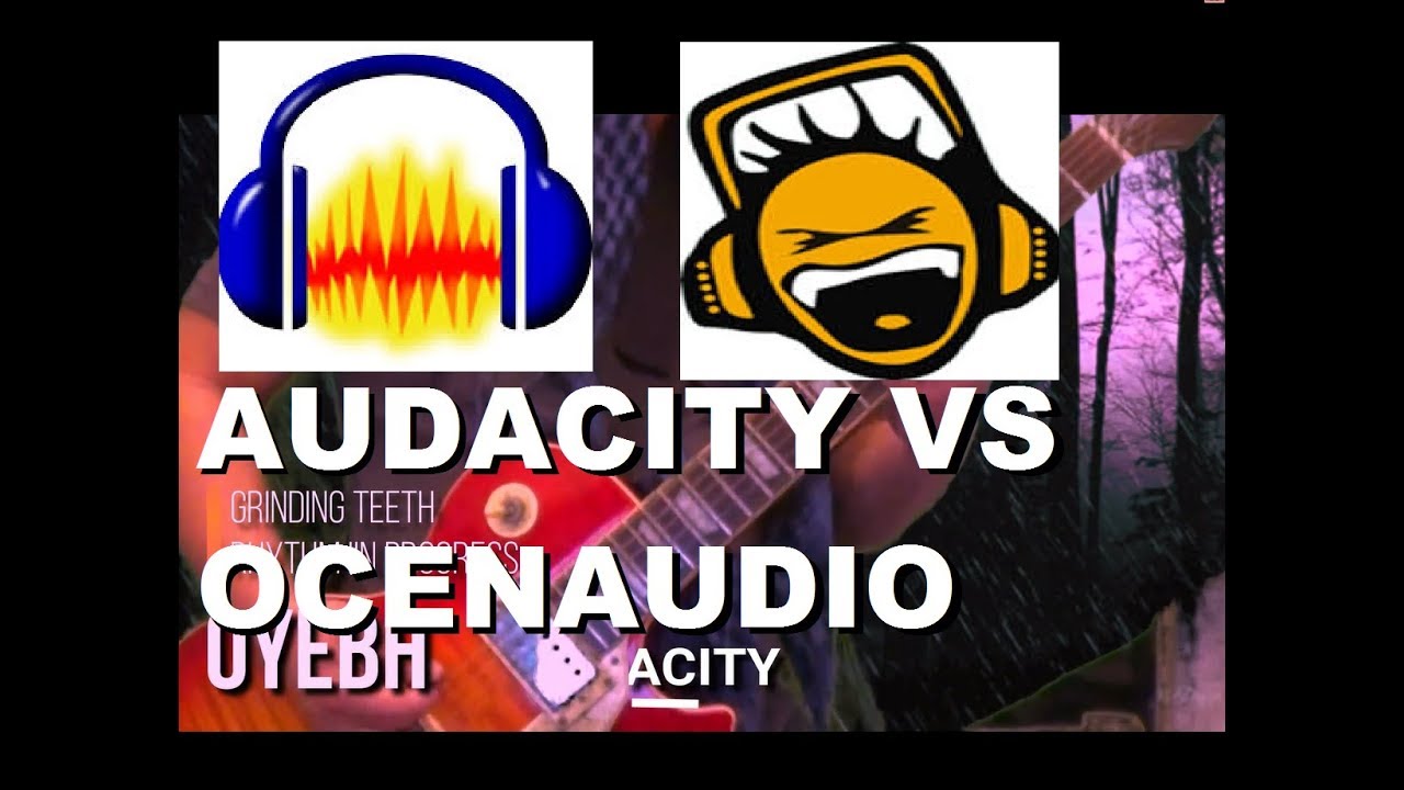 Audacity WITHOUT PLUG-INS vs OCENAUDIO testing