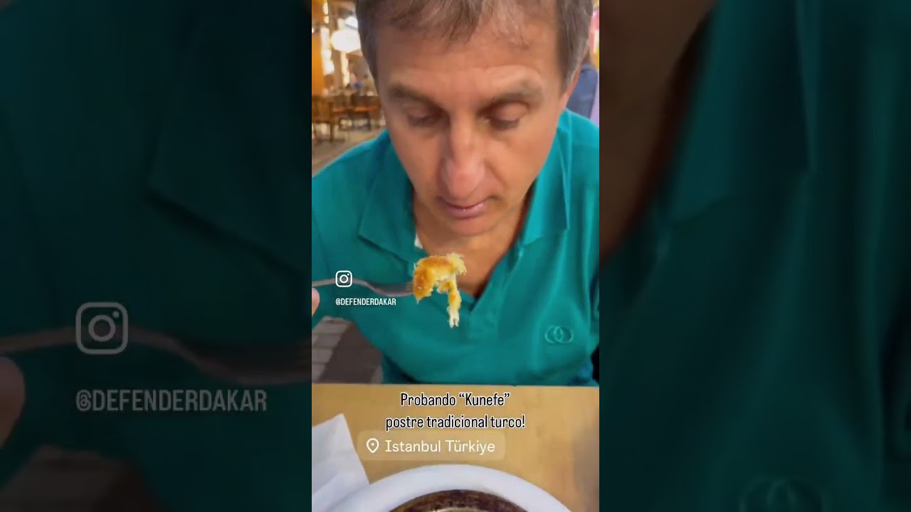 KUNEFE probando postre tradicional turco 