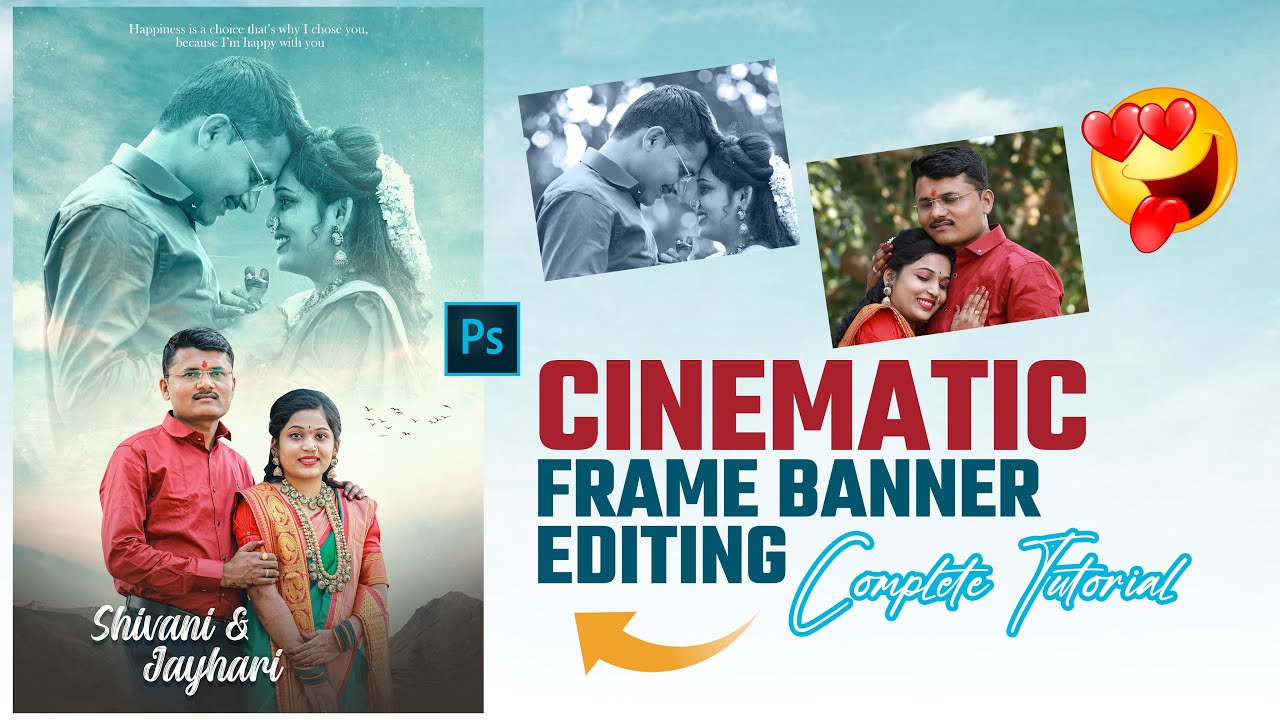 Cinematic Frame Banner Ediitng | Annivrsary Banner Editing Marathi | Poster Design In Photoshop
