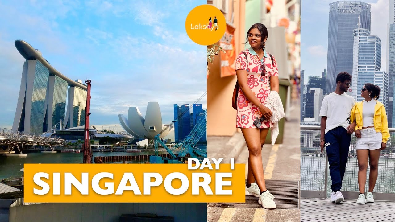 Singapore Day 1 | Epic First Day Adventure! 🌏 From Plane Views to Iconic Landmarks 🇸🇬