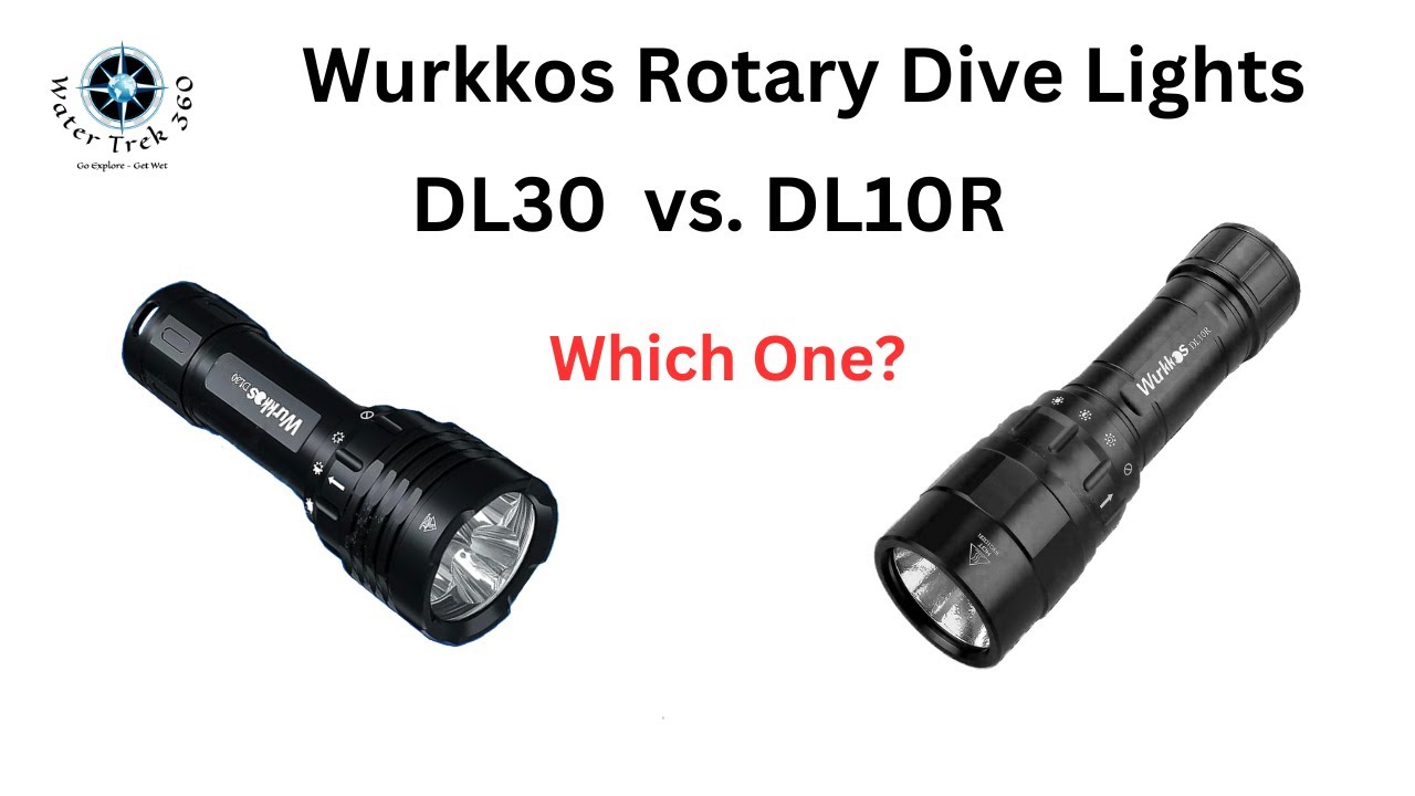 Wurkkos Rotary DL30 and DL10R - Dive Lights - Which Would You Choose?