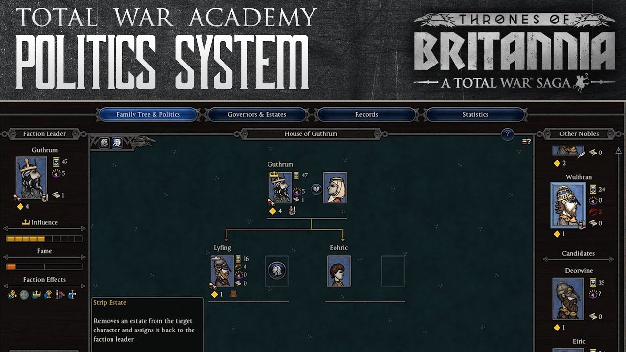 A Total War Saga: Thrones of Britannia - Politics and Intrigue