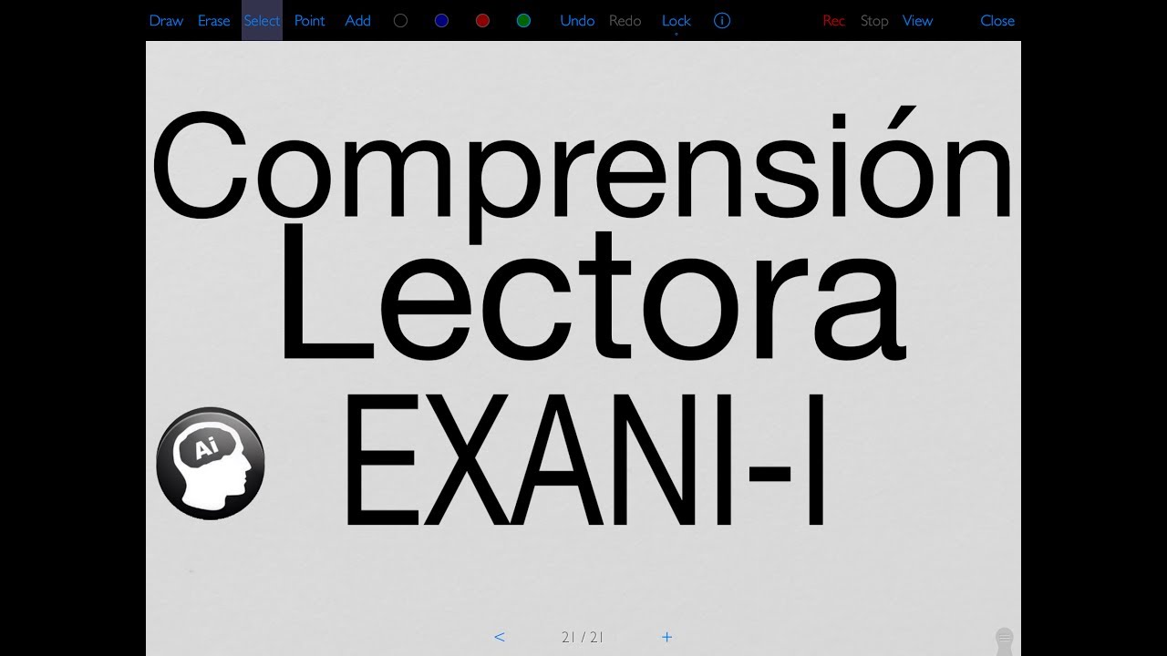 Comprensión Lectora, EXANI-I (bachillerato)