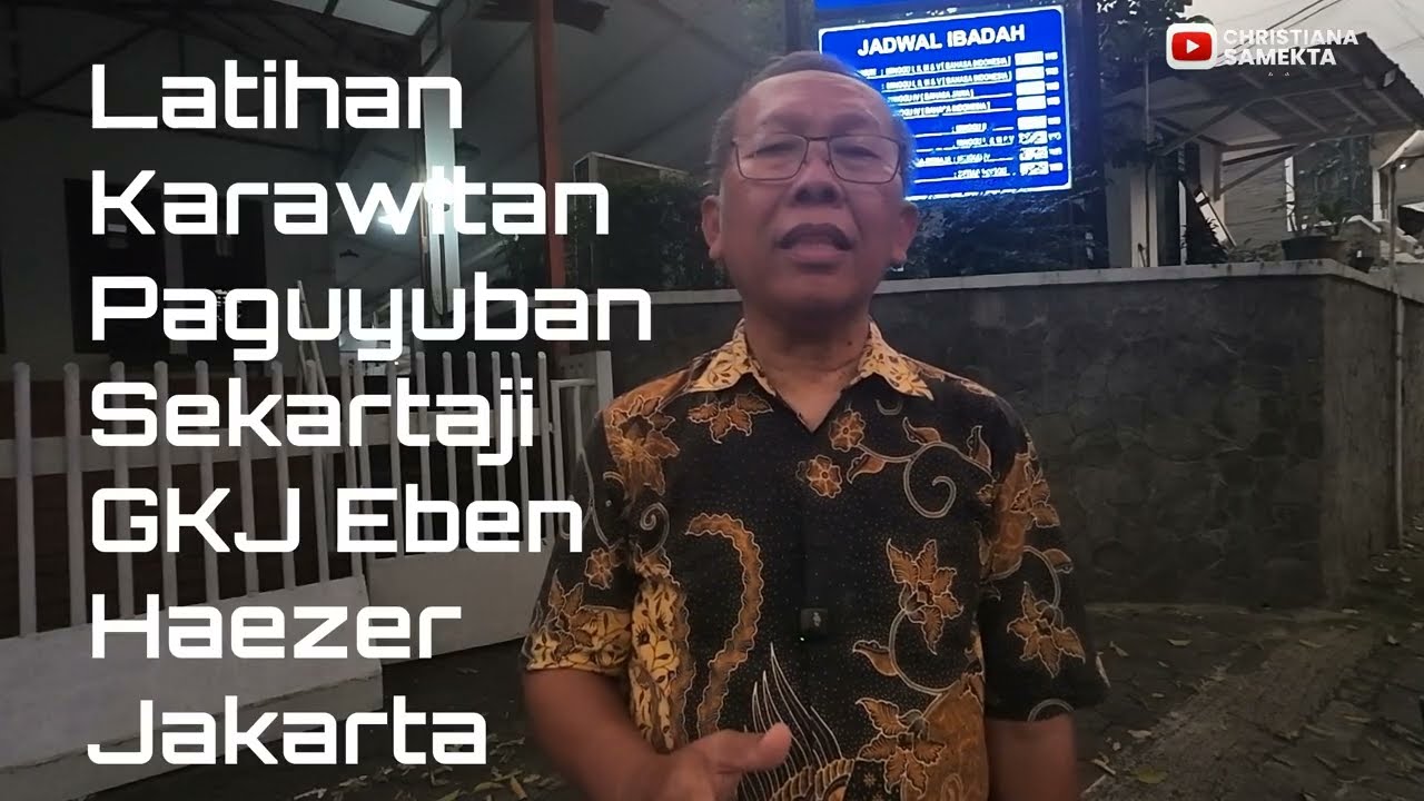 Kunjungan Menyaksikan Latihan Paguyuban Karawitan Sekartaji GKJ Eben Haezer Jakarta
