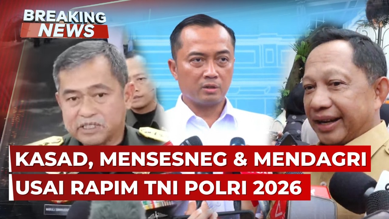 BREAKING NEWS - Pernyataan Mendagri Tito hingga KASAD Maruli usai Rapat TNI Polri 2026 di Istana