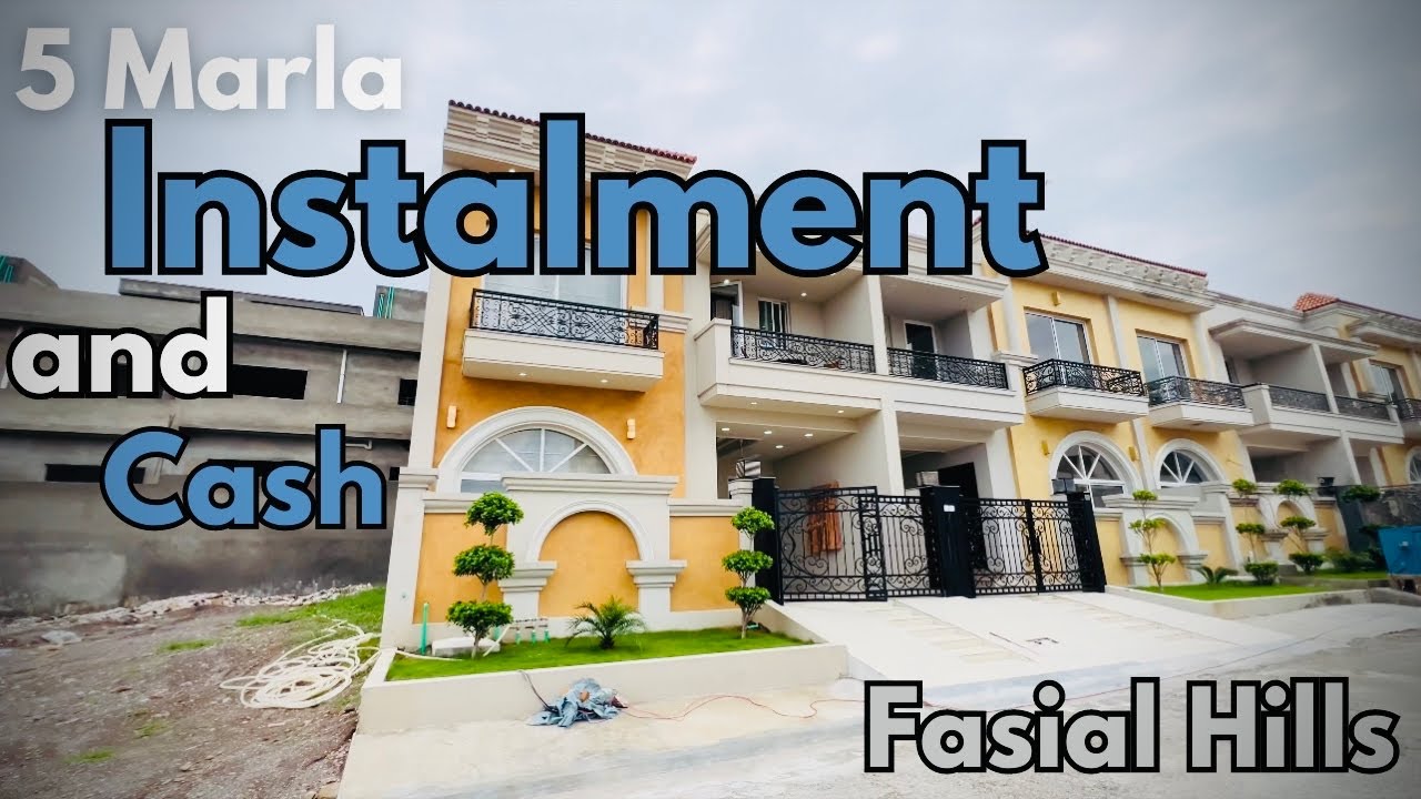 5 Marla Fully Furnished Villas for Sale on Instalment in Faisal Hills Islamabad