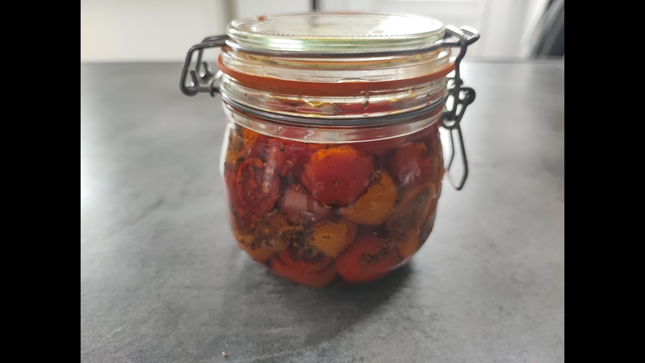recette de tomates cerise confites