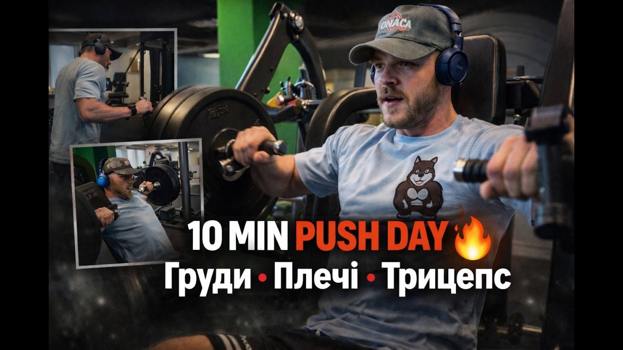 20 ХВИЛИН PUSH DAY 🔥 Груди • Плечі • Трицепс