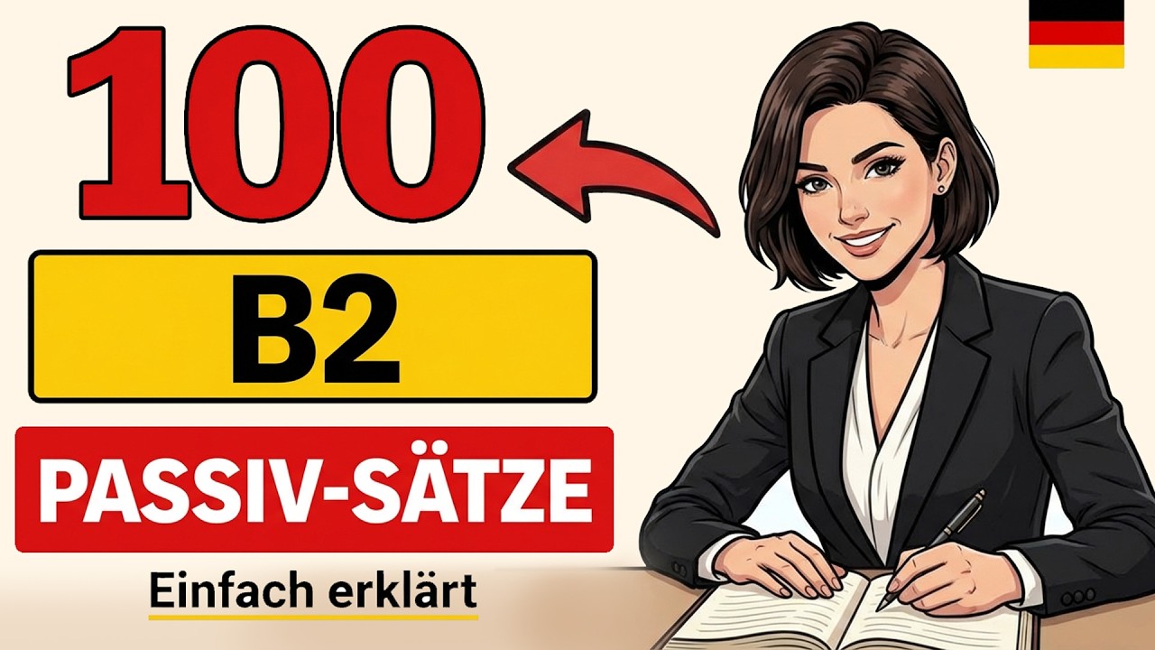 Mit diesen 100 Passiv-Sätzen klingst du endlich professionell! (B2 Upgrade)