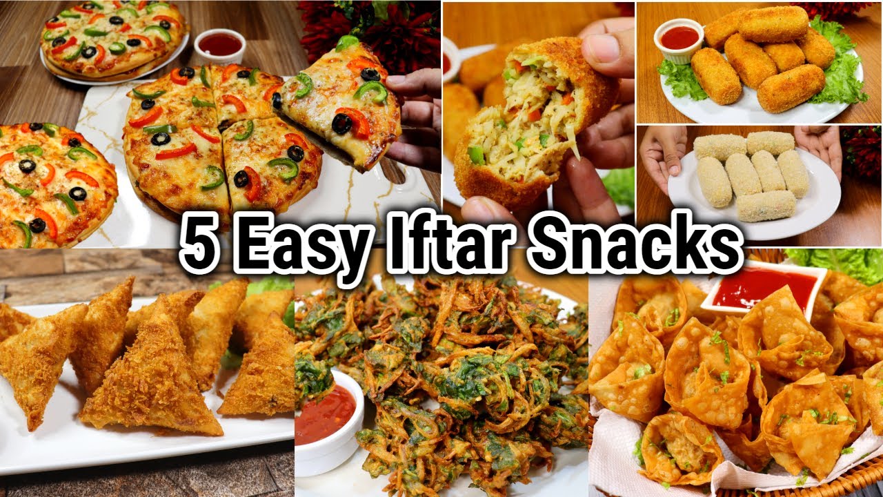 5 Easy Iftar Snacks Recipes ❗ Ramadan Special | Best Iftar Snacks By Tasty Food With Maria