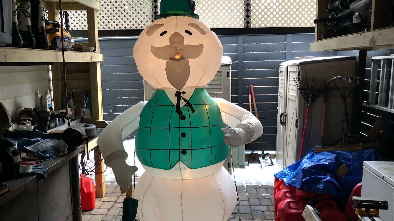 Gemmy 2003 8ft Sam the snowman Christmas inflatable