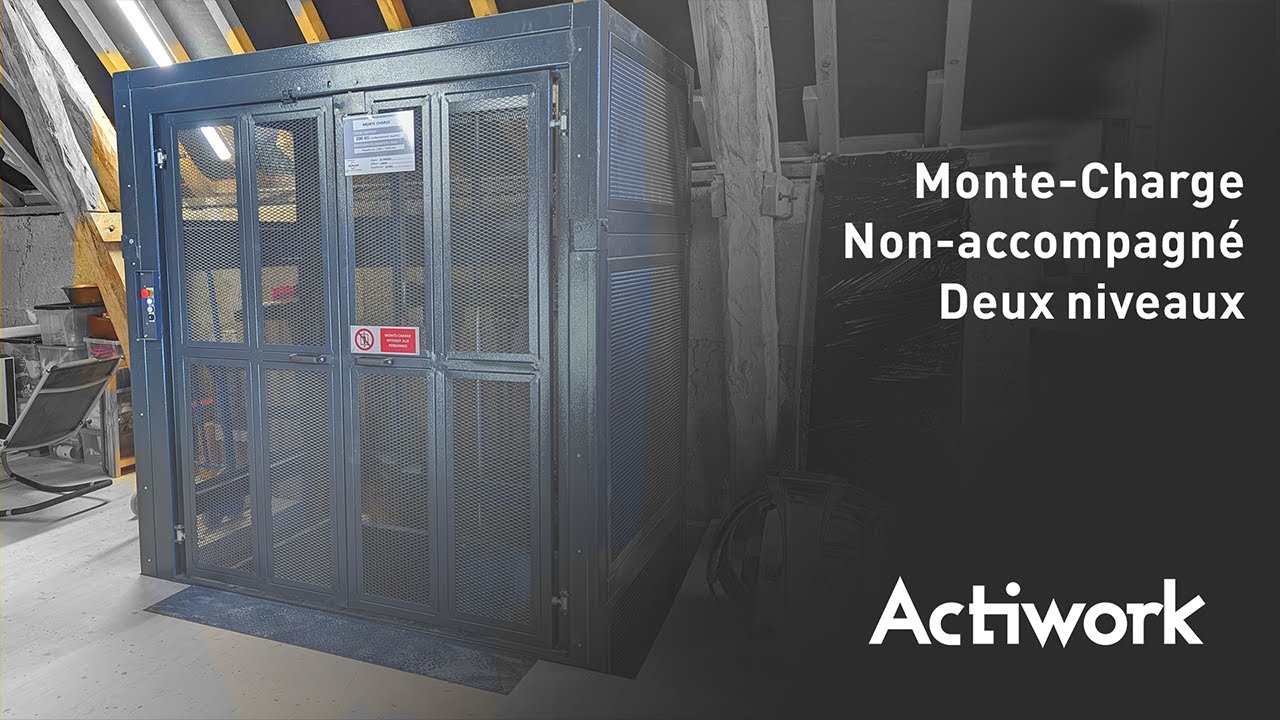 ACTIWORK | Monte-charge non accompagné deux niveaux