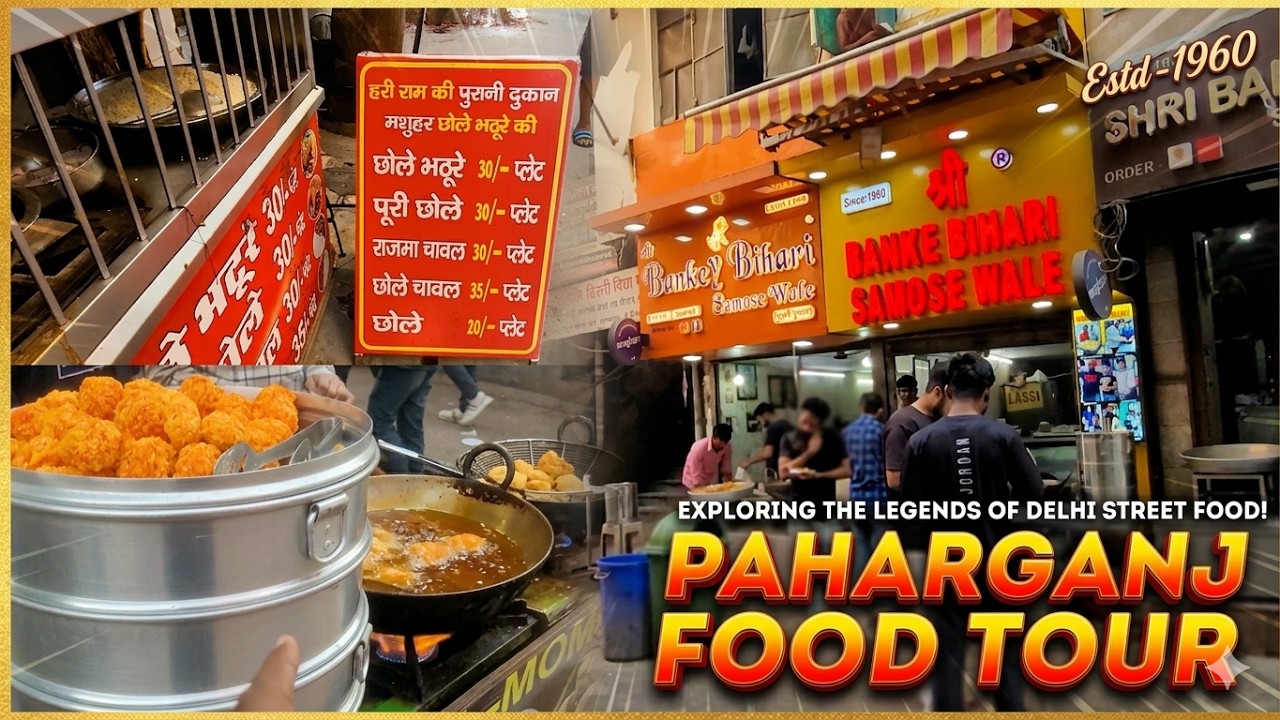 Paharganj Food Tour in Budget | Trying the Best Food in New Delhi | Chole Bhature Only Rs30