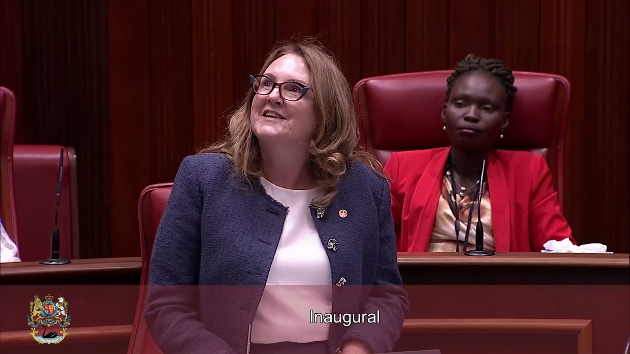 Hon Dr Katrina Stratton MLC - Inaugural Speech on 22 May 2025