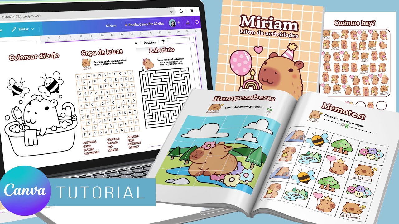 ¡Haz tu propio librito de actividades en Canva gratis!