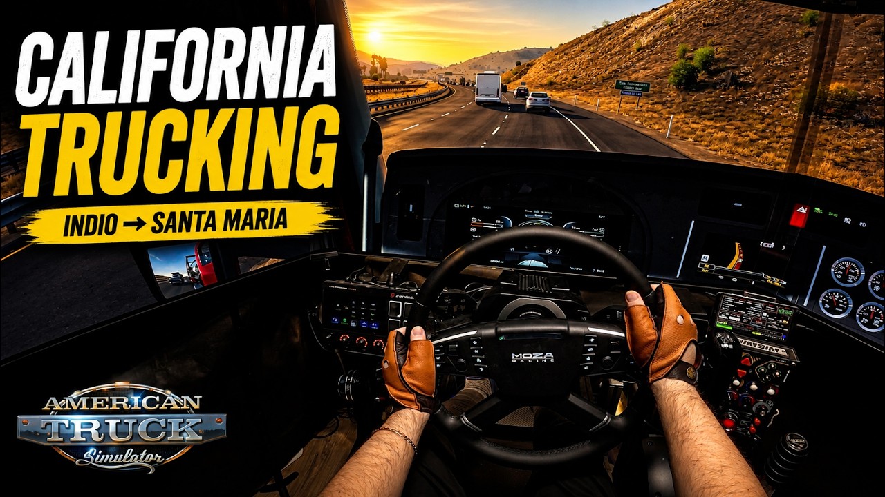 Immersive Trucking in ATS | Bromine Delivery 289 Miles (Cockpit POV)