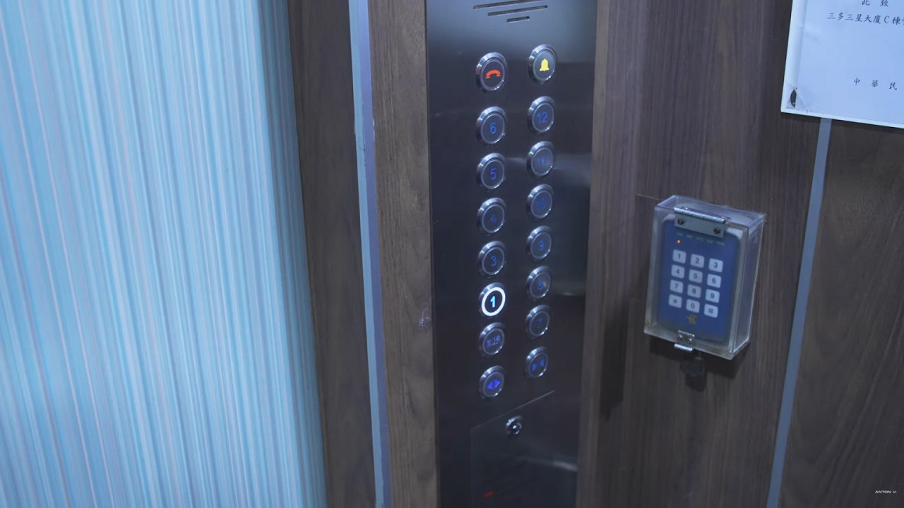 Taiwan, Kaohsiung, R8 ECO Hotel, 1X elevator
