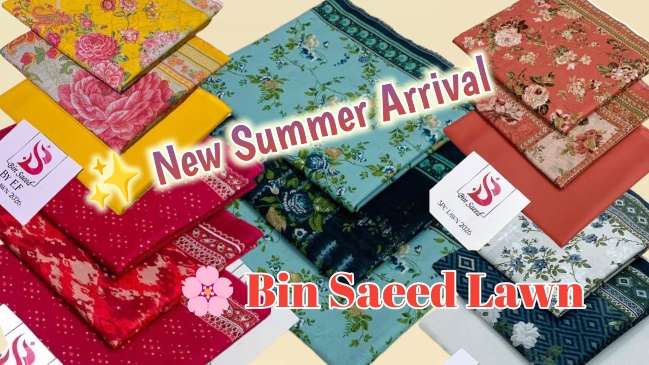 💕Summer Ready with Bin Saeed Luxury Lawn | New Arrival Vlog #binsaeed #newarrival #summercollection 