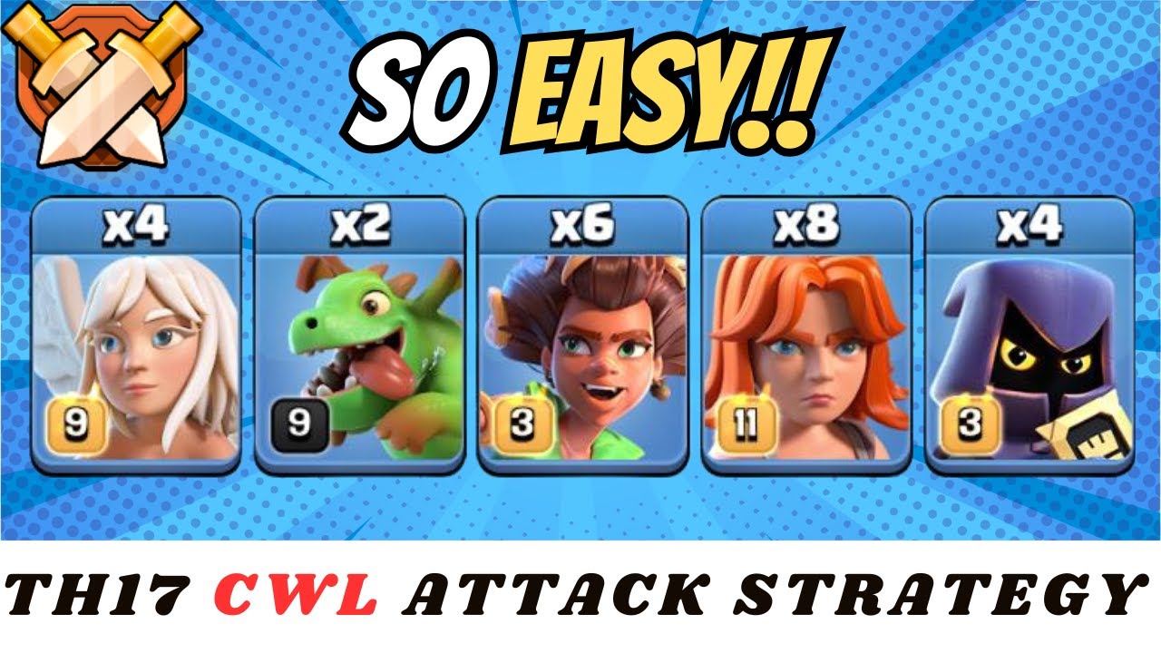 TH17 Best CWL Attack Strategy AFTER UPDATE I TH17 Easy Root Rider Attack Strategy (Clash of Clans)