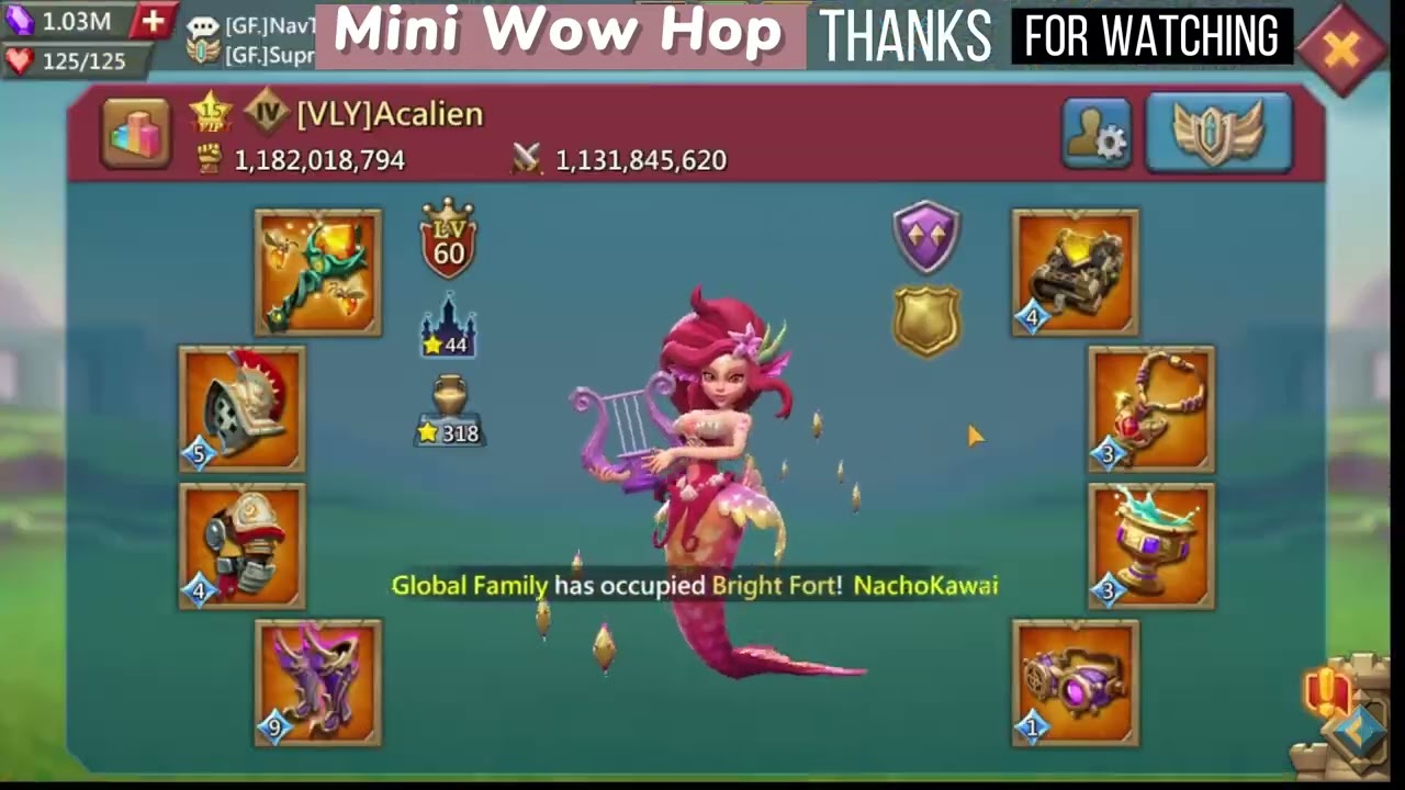 X2 DOUBLES MINI LEAD WOW HOP #lordsmobile