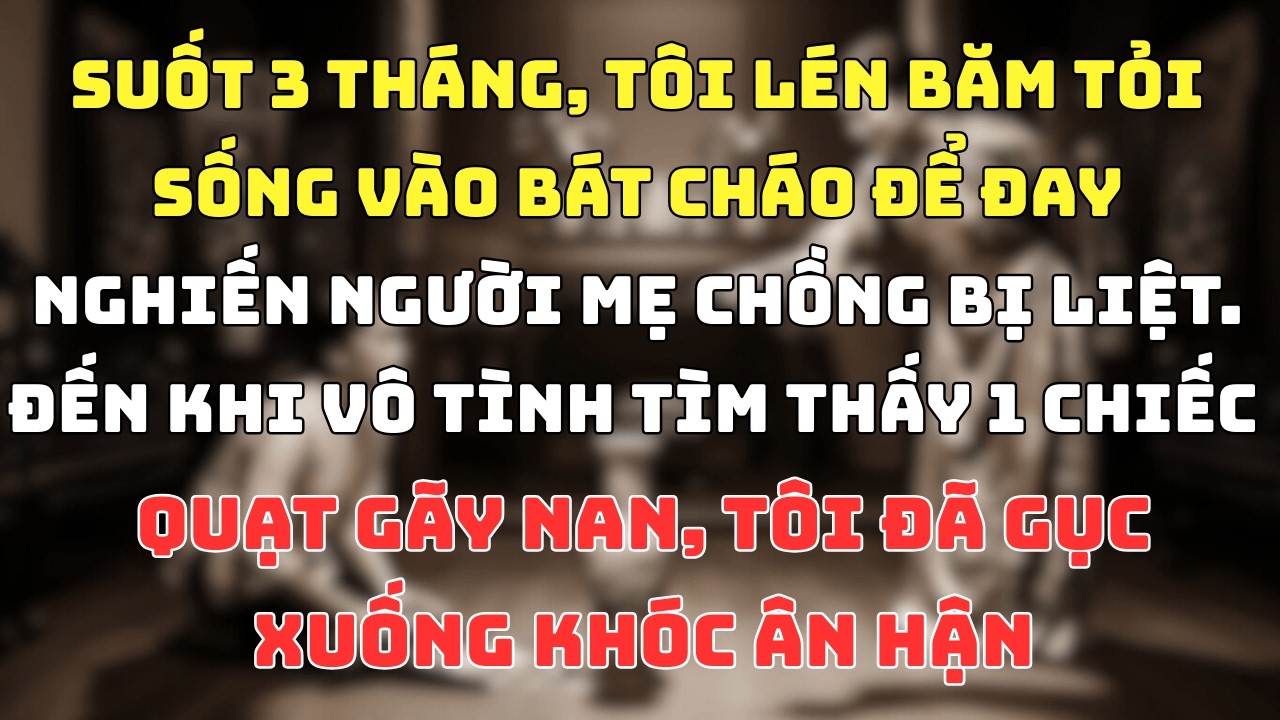Nàng Dâu Băm Tỏi Sống Cho Mẹ Chồng Liệt Giường Và Bí Mật Đau Lòng Dưới Đáy Tủ