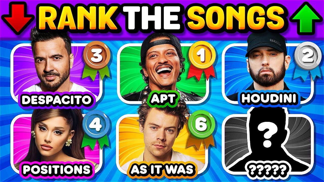 RANK THE SONG! 🤩 But Without Knowing the Next One | Music Quiz Challenge