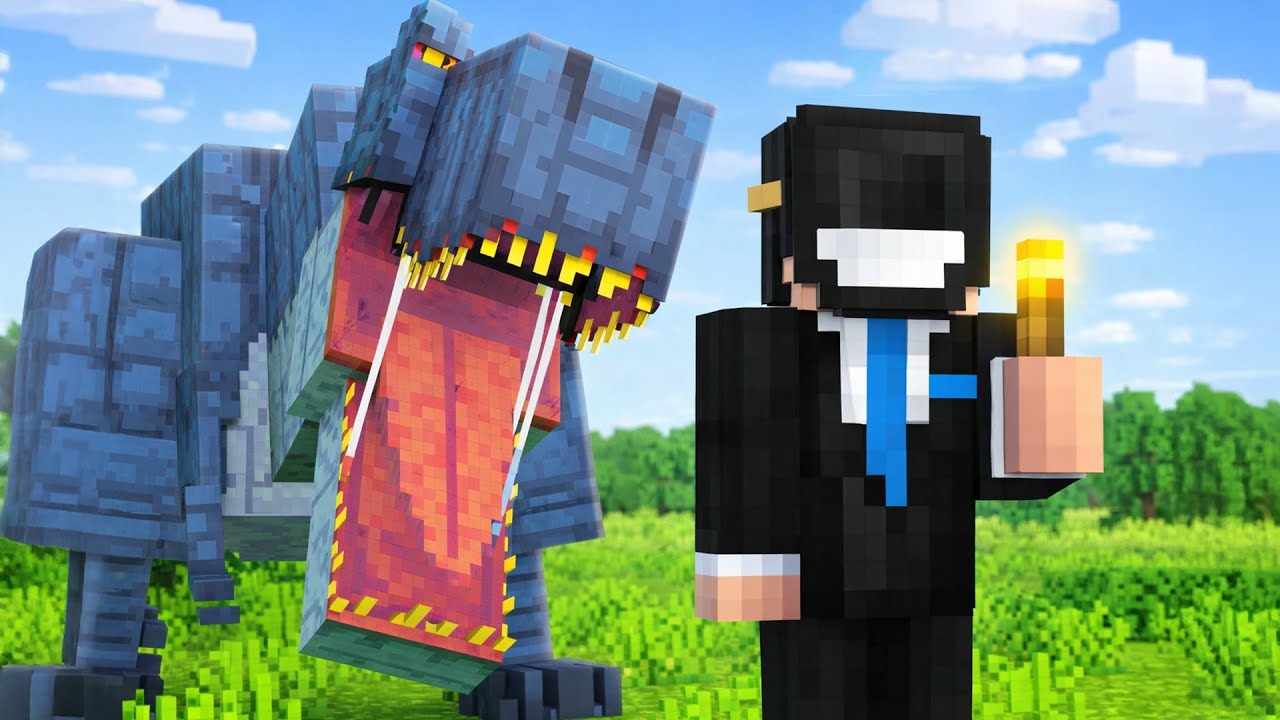 Supraviețuiesc *DINOZAURILOR* pe MINECRAFT