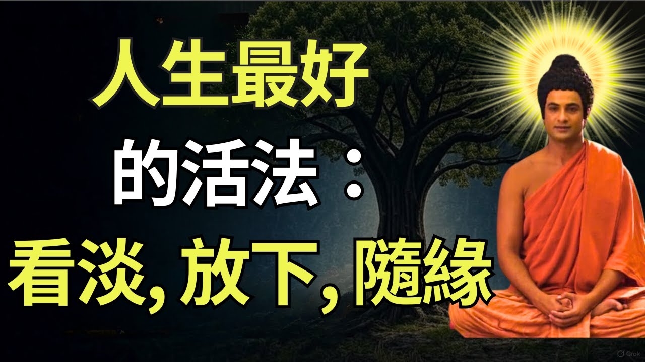 睡前佛法故事 | 人生最好的活法：看淡、放下、隨緣