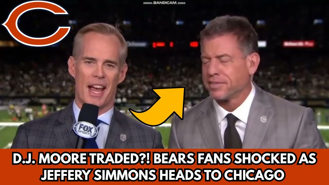 BEARS TRADE D J  MOORE FOR JEFFERY SIMMONS ! FANS STUNNED BY THIS BOLD MOVE! BEARS NEWS!