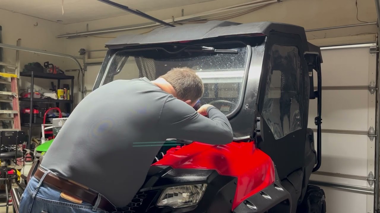 22” Light bar from Harbor Freight on Honda Pioneer 700