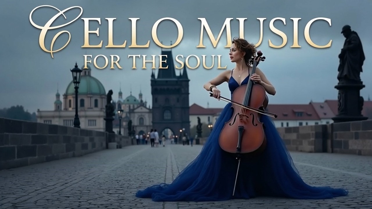 Romantic Cello Music on Prague Bridge - Soulful Cello Instrumental for Study