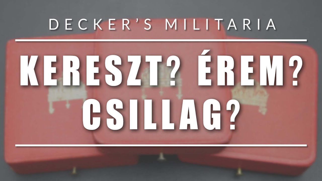 Kereszt? Érem? Csillag? - Egy kitüntetés doboz vizsgálata