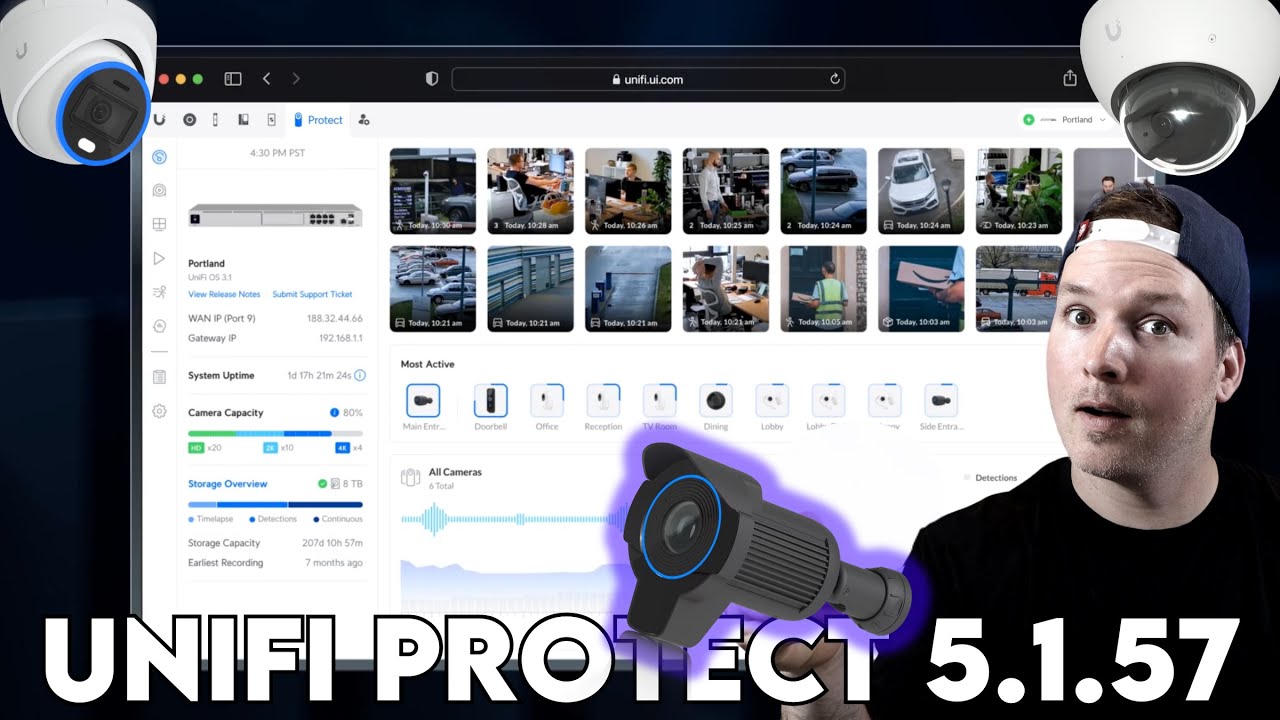 Unifi Protect 5.1.57 : Case Manager, Sensor Manager, New AI Cameras