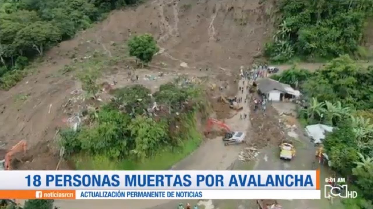 Buscan a varios desaparecidos tras un deslizamiento en Rosas, Cauca