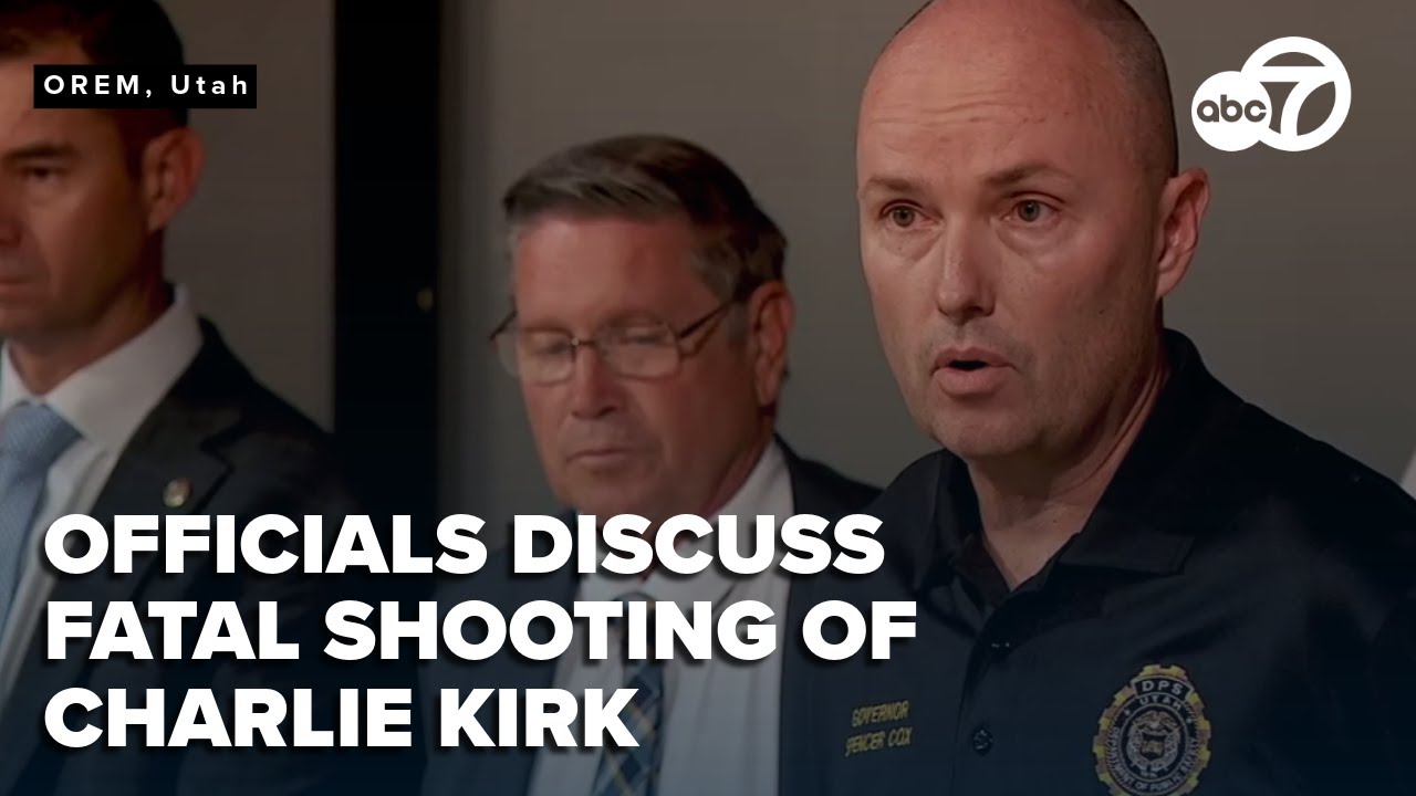 FULL: Utah officials hold press conference after conservative influencer Charlie Kirk shot, killed