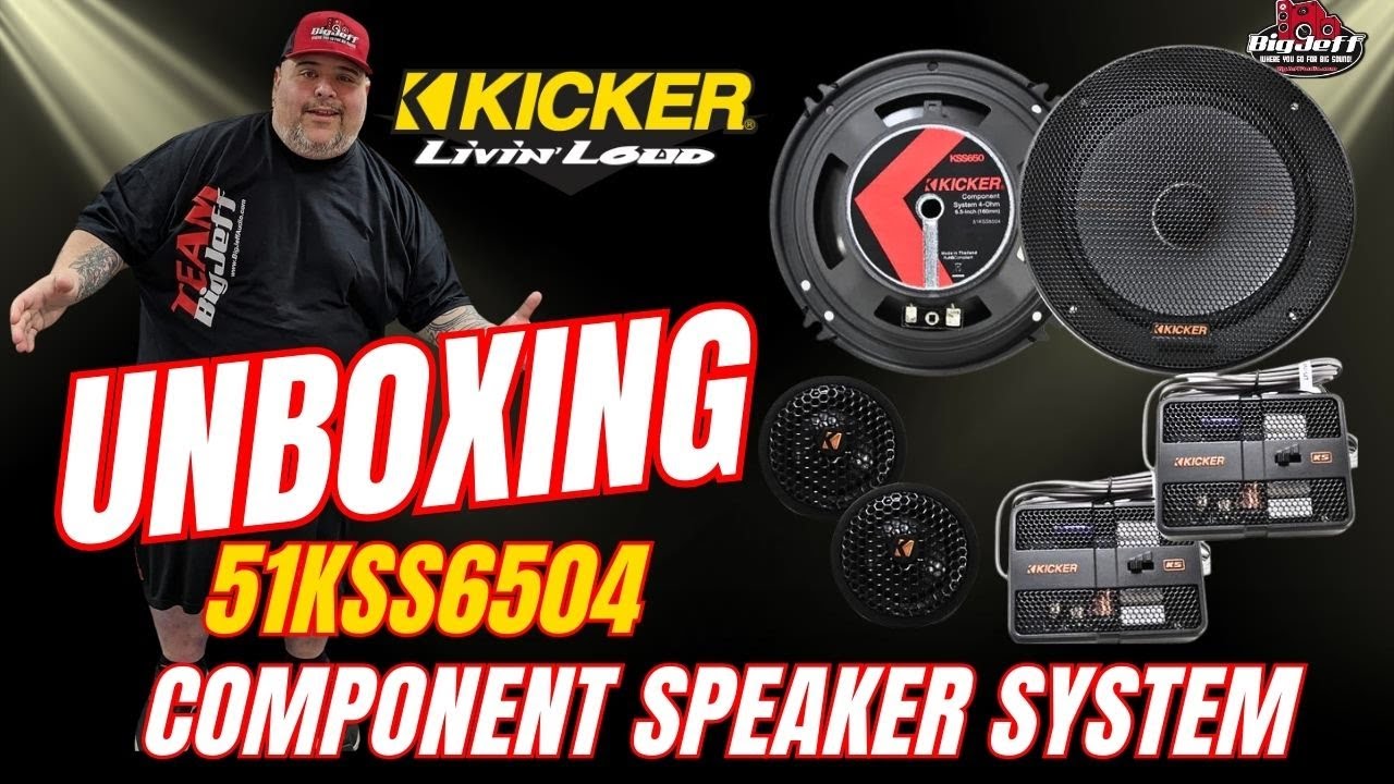 The TRUTH About Kicker's 51KSS6504 Speakers Big Jeff Audio Unboxing and Speaker TEST