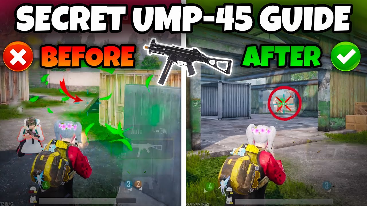 THESE SECRET TRICKS WILL MAKE YOU UMP-45 GOD IN CLOSE RANGE🔥(BGMI/PUBGM) Tips & Tricks.