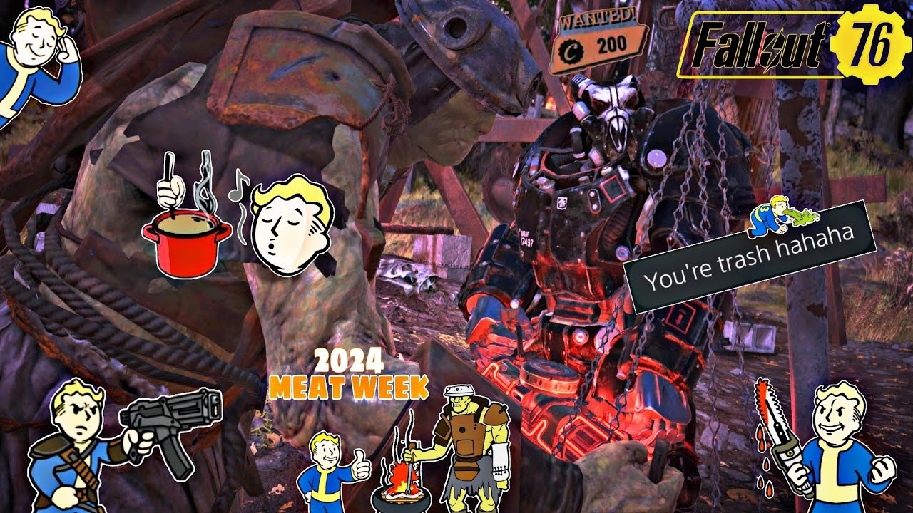 200 Cap Bounty vs. Meat Week | Fallout 76 PvP